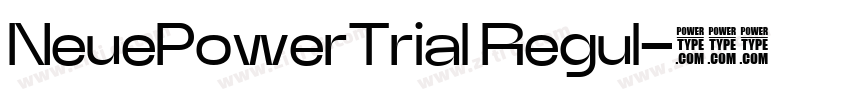 NeuePowerTrial Regul字体转换